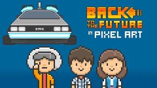 Back to the Future - Last scene in Pixel Art