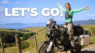 The beginning of a one-month motorcycle camping trip in NEW ZEALAND | Norden 901 [S6-E1]