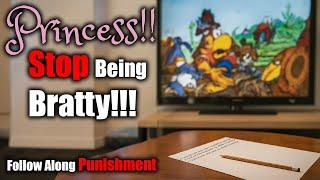Princess gets punished for being loud while Daddy works | Follow Along | ASMR roleplay | DDLG
