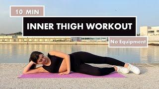 Inner Thigh Workout On the Floor | 10 min | Leg Workout Lying Down | Knee Friendly