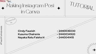 How to Make Instagram Post with Canva - Digital Content - TFI ( Education ) - Binus @Bandung
