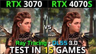 RTX 3070 vs RTX 4070 Super | Test in 15 Games | 1080p & 1440p | With Ray Tracing + DLSS 3.0