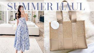 Warm Weather Haul! The Most Beautiful Summer Dresses + the New Chloe Woody Tote!