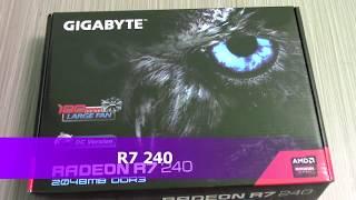 Unboxing Gigabyte Radeon R7 240 2GB GDDR3 PC Video Card