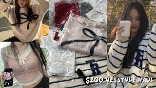 [UNBOXING] $200 YesStyle Clothing Try-On Haul  acubi, coquette, pinterest worthy