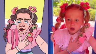 Nastya found a doll and pretends to be a parent | Fun Me Me