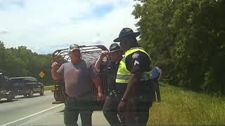 Raw video: Dashcam footage shows Sheriff arguing with state trooper