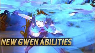 GWEN ALL ABILITIES NEW CHANGES - League of Legends