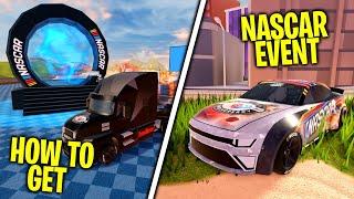 Jailbreak NASCAR Event! How To Get Limited SEMI Truck Skin & New 75 Race car  (Roblox Jailbreak)