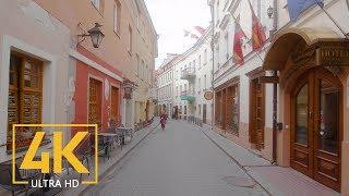 Vilnius, Lithuania - Walking Tour with City Sounds (4K 60fps) - Part #1