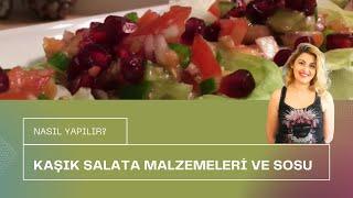 KAŞIK SALATASI NASIL YAPILIR? Kaşık Salata Tarifi, Kaşık Salatası Malzemeleri ve Sosu Yapımı #Shorts