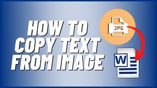 How to Copy Text From Image
