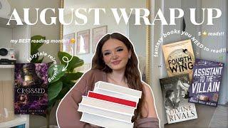 i read the BEST BOOKS EVER in august!! ️🪴 *monthly wrap up*