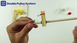 How to make Double Pulley System | X Workbox