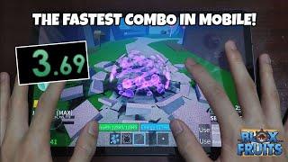 I Found The Fastest One Shot Combo in Mobile! (With Handcam) | Blox Fruit