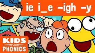 IE I-E -IGH  -Y | Similar Sounds | Sounds Alike | How to Read | Made by Kids vs Phonics