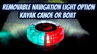 Best Removable Navigation Light Option For A Kayak, Canoe, or Boat Navisafe Navilight Tricolor 2NM