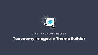 How To Use Taxonomy Images In The Theme Builder | Divi Taxonomy Helper Documentation