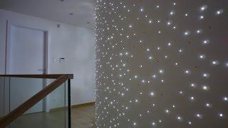 LED Wall With Twinkle Stars | Home Lighting Design Ideas