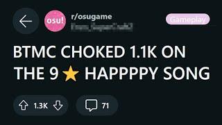 INSANE 1.1K PP CHOKE ON 9⭐ HAPPPPY SONG