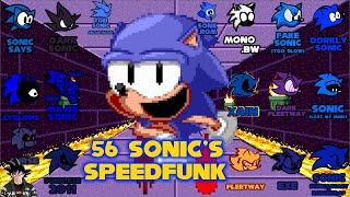 FNF - SpeedFunk / 56 Sonic's - Only Sonic's (Sonic the Hedgehog/Speedrun)