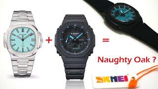 SKMEI 2091 digital analog watch review Nautilus Homage ? Casio Royal Oak Clone ? why not both