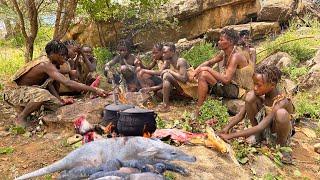 Hadzabe's ways of hunting and cooking tradition