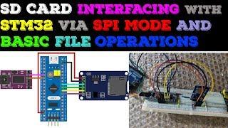 SD CARD using SPI in STM32 || Cube-IDE || File handling || uart