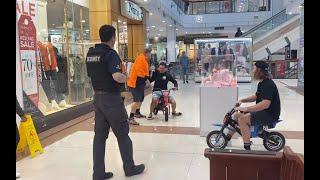 Motorbike Races in the Shopping Centre!