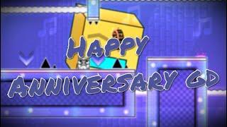 Happy Anniversary gd by AleXins (3 COINS) | Geometry Dash [2.11]