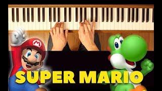 Underwater Background Music (Super Mario Bros.) [Easy-Intermediate Piano Tutorial]