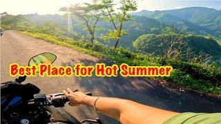 Best Place for Summer Hot Weather | Travel Solo Moto Vlog Video