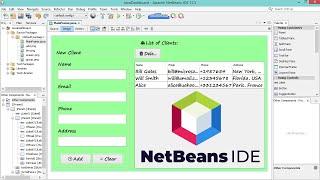 Create Java Application with JTable and Form using Swing GUI Builder of Netbeans IDE (+ Source Code)