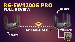 RG-EW1200G Pro Full Review with AP and Mesh Setup for Pisowifi [Tagalog]