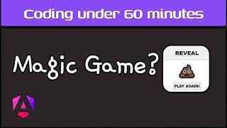 Coding Magic Game project to confuse your friends - Angular 18