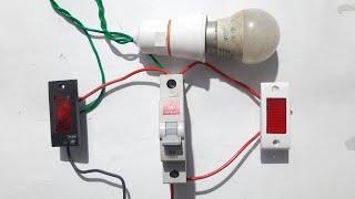 How to make automatic MCB trip indicator for home | MCB automatic trip indicator wiring for home