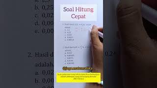 SOAL HITUNG CEPAT TIU SKD CPNS ALJABAR MATEMATIKA