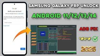 Samsung Frp Bypass -2025 /  All Android /Fix ADB Error / Free Frp Tool 