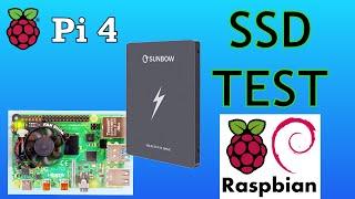 Raspberry Pi 4 SSD test USB 3 boot Raspbian OS speed test vs micro SD