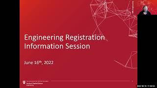 School of Engineering registration (2022W) information session