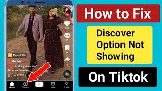 How to Fix Discover Option Not Showing Problem on Tiktok.Tiktok Discover option missing problem Fix