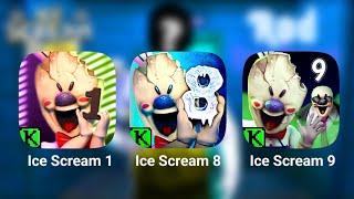 Ice Scream Vs Ice Scream 8 Vs Ice Scream 9 Full Gameplay || Ice Scream 9 Trailer | Granny Mod