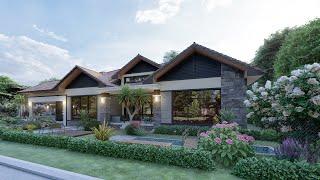 House Design | Modern House - Single Storey | 5 Bedrooms