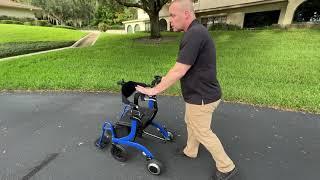 Mastering Independence: See the Wheelator Hybrid Rollator Walker Wheelchair in Action