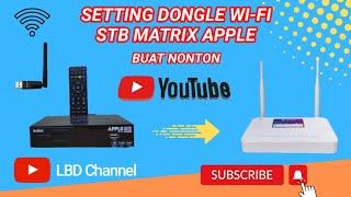 Cara menghubungkan WiFi dongle ke STB Matrix Apple HD