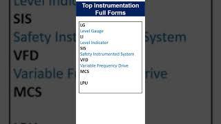 Important Instrumentation Terms #12