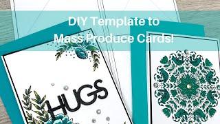 Mass Produce Cards with ONE Sheet of Card Stock! | EASY way to MASS PRODUCE CARDS!