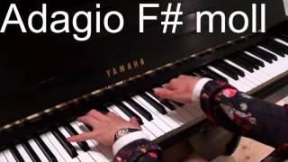 Adagio F# moll for the piano