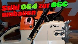 Stihl 064 umbauen zur 066 ...so gehts  /    convert Stihl 064 to 066