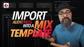 Importing Files Into A Mix Template in CUBASE